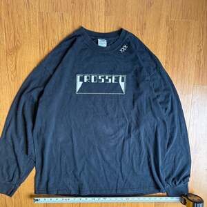 Vintage Y2K Crossed Long Sleeve Tee, Made in LA, Streetwear - Size L